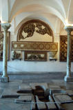 Baptistry pool in the early Christian room on the 1st floor