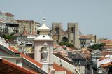 Sé Catedral in the distance across the rooftops of Baixa