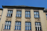 Business Academy and State Language School with reliefs of Industry, Commerce, Agriculture, Transportation - Beroun