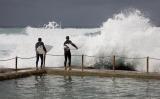 Winter surfing