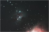 The Running Man nebula & star cluster, NGC1977, Orion