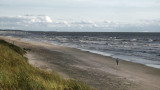 Lone soul walking the beach