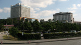 Tourist hotels just off the seafront