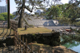 Inner moat and donjon construction