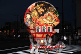 Neputa float and trio of attendants