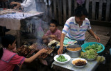 Vientiane. Fast food