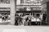 The Street in Black and White