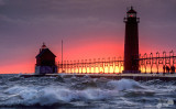 Michigan Lighthouses On Lake Michigan