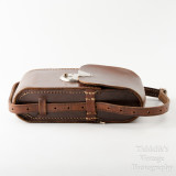 04 Vintage Brown Leather Case for Folding Camera - Hand Sewn Made in England.jpg