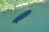 Shadow on the water