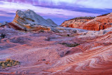 After sunset glow, White Pocket, Vermilion Cliffs National Monument, AZ
