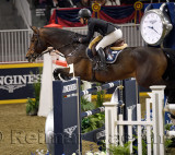 Vanessa Mannix Canada riding Grand Cru VD VIJF Eiken in the Longines FEI World Cup Show Jumping competition at the Royal Horse S