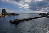 Pontoon bridge opening