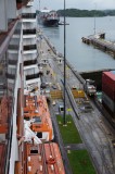 Zuiderdam squeezing into the lock