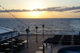 Zuiderdam aft at sunset
