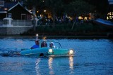 Dusk ride on an Amphicar