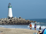 At Seabright beach in Santa Cruz the day before the weeding