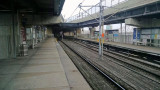 East St. Louis metro stop on the other side of Eads bridge