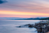 Soft colors at sunset, Lake Superior