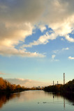 SKYLINE AND RIVER