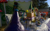 Backstage yard sale? Nope, tea party.