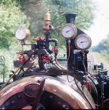 On the footplate.