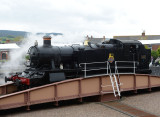 5199 on the Turntable at Minehead.