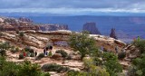 Visitors at Mesa Arch Canyonlands National Park Moab Utah 170