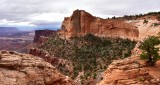 Landscape from Mesa Arch in Canyonlands National Park Moab Utah 223