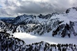 Snow Lake and Chair Peak and Denny Peak Cascade Mountains Washington 260