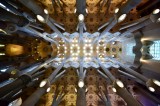 La Sagrada Familia Ceiling Barcelona Spain 094
