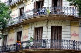 Balconies in Barcelona Spain 006