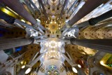 La Sagrada Familia Ceiling Barcelona Spain 134