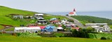 Vikurkikja and village of Vik, Iceland 386