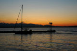 Sunset at Port of Seattle, WA