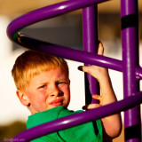November 2012 - Kyler on the playground at Peterson Air Force Base, Colorado