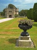 Urn and entrance, Lanhydrock, Cornwall