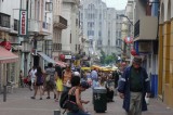 The streets of Cuidad Vieja - very busy!