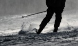 The Skis in the Snow