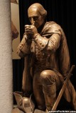 George Washington sculpture inside the Thanks-Giving Square