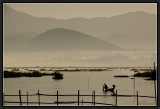 Morning mist on Inle Lake.
