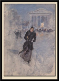 Parisienne: Rue Royale, jeune femme au Boa