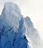 Vertical face of Mt Garfield, Cascade Mountains, Washington, PNW