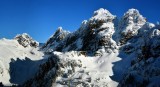 Lemah Mountain, Chimney Rock, Overcoat Peak, Avalanche Lake, Cascade Mountains