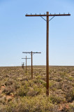 Poles along old Route 66