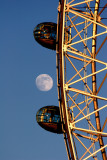 London eye at sunset