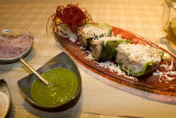 Tandoori stuffed capsicum, pomegranate, potato @ San-Qi
