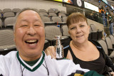 In our seats at the American Airlines Center