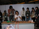 Ryo Ono doing a demo. Awesome guy, we got to know him well later in the trip.