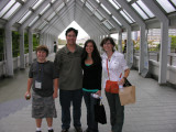 Brendon, artist Josh Sable, girlfriend Melissa and Bec, a little break from the show floor.